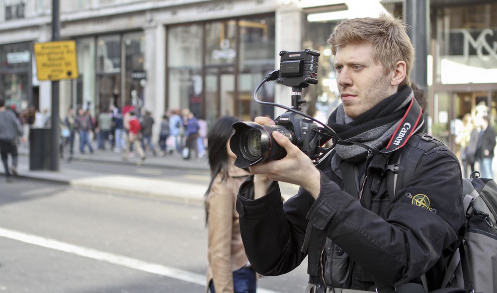 Director filimning in Oxford Circus.jpg