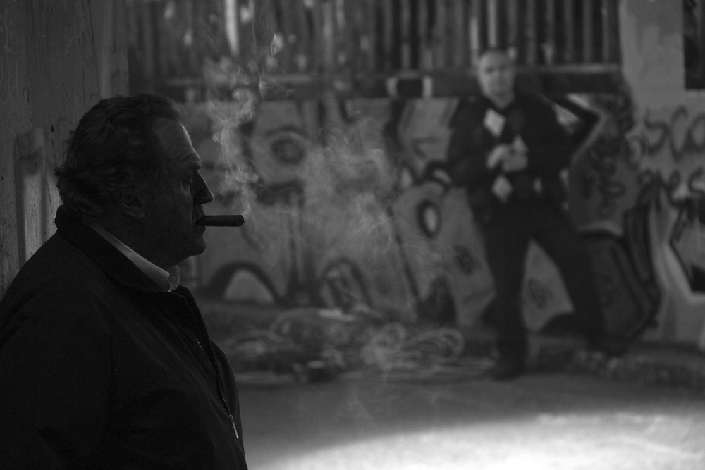 Stunt Coordinator - Greg Powell, smokes Cigar.jpg